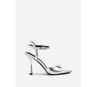 Eleni Silver Chrome Open Toe Pointed Heel Linzi Silver 4-Standard Fit
