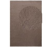 THE RUGS Eleni Wool Rug Hand Tufted Wool Geometric Area Rug Scandinavian Style in Brown | Size: 160 cm x 230 cm THE RUGS Brown 160 cm x 230 cm