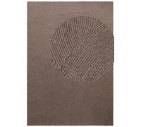 THE RUGS Eleni Wool Rug Hand Tufted Wool Geometric Area Rug Scandinavian Style in Brown | Size: 80 cm x 150 cm THE RUGS Brown 80 cm x 150 cm