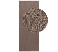 Eleni Wool Rug - Natural Brown Colour - 80X200 cm