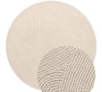 Eleni Wool Rug - Natural Cream Colour - Ø 200 cm