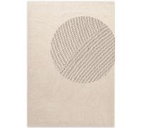 THE RUGS Eleni Wool Rug Hand Tufted Wool Geometric Area Rug Scandinavian Style in Cream | Size: 200 cm x 300 cm THE RUGS Cream 200 cm x 300 cm