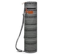 ELENTURE Yoga Mat Bag for 1/4-Inch & 1/3-Inch Thick Mats, Full-Zip Carrier with Pockets & Adjustable Strap