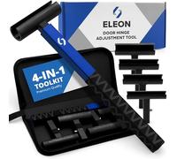 ELEON Door Hinge Adjustment Tool Kit - 4 in 1 Precision Hinge Gap Adjusting Wrench for Residential & Commercial Doors - Reinforced Steel Design for Door Alignment, Repair & Installation