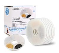Eleoption Premium Replacement Filters for Catit Senses Fountain / Daisy Fountain / Senses 2.0, 6 Pack, Ion Exchange Resin & Activated Carbon, Softens Water, Removes Odors & Hair, Lasts 1 Month