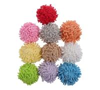 ELEOUTI 10pcs Plush Pom Pom Balls for Cats, Multi-colored Soft Fuzzy Cat that Encourage Exercise and Reduce Boredom, Interactive Indoor Pet Plaything for Fun and Enrichment Random Color