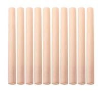 ELEOUTI 10pcs Wooden Dumpling Roller Set with Non-Burr Surface, Sturdy Synthetic Material Dough Rolling Pins for Pastry and Biscuit Dough Baking Tools