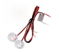 ELEOUTI 12-85v Waterproof Red LED Bike Rear Tail Light with PC Material, 2 X 1w Bright Brake Light for Motorcycle Safety and Night Riding