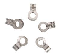 ELEOUTI 125pcs Bead Chain Buckles Tag Connecting Buckles Chain Connection Tools Silver Iron Professional and Practical Easy to Connect for Retail Store Fixtures