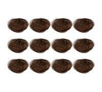 ELEOUTI 12pcs Miniature Bird Nest Set Artificial Nest Eggs, Oakum Natural Fibers, Creative Design and Realistic Appearance, Delicate Feel and Versatile Use, for Easter Decor and Home