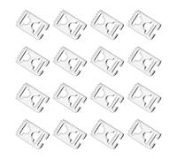 ELEOUTI 16pcs Invisible Shoelace Buckles Stainless Steel Lightweight Portable Fixing Shoelace Accessories for Adults the Elderly Easy Operation