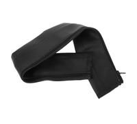ELEOUTI 1pcs Stroller Handlebar Cover Pu Leather Handle Grip Protective Stroller Bar Cover Universal Fit Easy to Clean Black for Parents