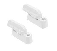 ELEOUTI 2 Sets Aluminum Alloy Sash Locks Anti-Theft Sash Door Lock with Smooth Surface White Finish Practical for Internal Doors Security