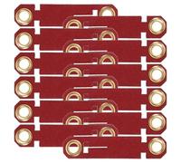 ELEOUTI 20pcs Red Parakeet Foot Bands for Bird Training, Versatile Pu Material Foot Rings for Easy Identification and Positive Reinforcement during Feeding