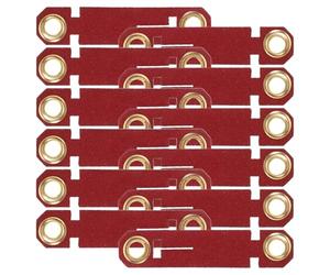 ELEOUTI 20pcs Red Parakeet Foot Bands for Bird Training, Versatile Pu Material Foot Rings for Easy Identification and Positive Reinforcement during Feeding