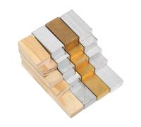 ELEOUTI 24pcs Density Rectangular Blocks Kit for Classroom Experiments, Mixed Materials Including Aluminum, Copper, Iron, and Wood, Visual and Tactile Teaching Aid for Elementary School