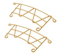 ELEOUTI 2pcs Bird Feeder Perch Extension Platform with Screws Metal Replacement Accessory for Smart Feeders Large Perch Attachment for Outdoor Bird Watching