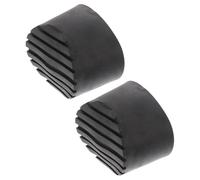 ELEOUTI 2pcs Black PVC Folding Ladder Leg Covers Non-Slip Pads Protecting Ladder Feet and Floors Suitable for Placement Under Ladder's Legs