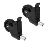 ELEOUTI 2pcs Heavy Duty 3 Inch Swivel Caster Wheels with Brakes for Rolling Bathroom Chair and Shower Wheelchair, Silent Operation, Smooth Mobility, Sturdy Plastic and Metal Material