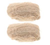 ELEOUTI 2pcs Natural Mixed Bird Nesting Material Made of Hemp for Parrots Canaries Finches, Versatile Use Bedding and Nest Filler for Garden and Cage, Convenient Solution for Bird Nesting