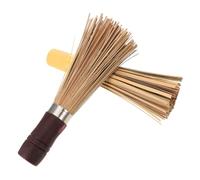 ELEOUTI 2pcs Natural Wood Pot Cleaning Brush Set with Ergonomic Long Handles, Wear Resistant Kitchen Brushes for Dishes and Pots, for Home and Commercial Use