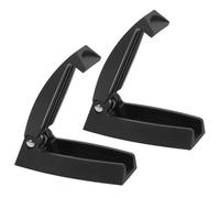 ELEOUTI 2pcs Rv Baggage Door Clips with Door Stop Catch Universal Compatibility Plastic Rv Retaining Tool and Baggage Catch for Trailer and Boat High Strength Black Retainer
