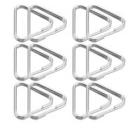 ELEOUTI 30pcs Camera Strap Conversion Ring Camera Strap Triangle Hook Lug Ring Alloy Metal Loop Silver Lightweight Corrosion Resistant Busy Shoots and Frequent Changes
