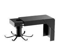 ELEOUTI 360 Degree Rotating Kitchen Hook Hanger with Retractable Head, Iron Extension-Type Storage Rack for Kitchen and Bathroom Wall-Mounted Use on Smooth Surfaces