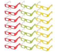 ELEOUTI 36pcs Special Effect 3d Diffraction Glasses Made of Paper to Enhance Visual Experience and Filter out Glare, for Outdoor Celebrations and Large-scale Displays