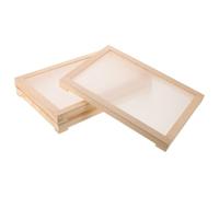 ELEOUTI 3pcs Stackable Herb Drying Rack with Solid Wood Frame and Mesh Net for Efficient Airflow Kitchen and Garden Food Dryer Suitable for Herbs Flowers Tea Leaves