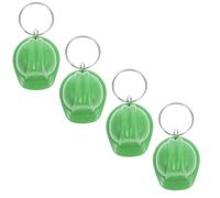 ELEOUTI 4pcs Miniature Hard Hat Keychains Plastic Construction Helmet Keyrings Sturdy and Versatile Application for Everyday Use and Construction Sites Green Party Favors