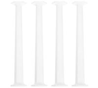 ELEOUTI 4pcs Plastic Roman Column Statue Pillars Decorations with Creative Design, Not Easy to Break, for House and Bedroom Scene Layout, Miniature Photo Prop and Artistic Ornament