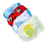ELEOUTI 4pcs Small Dog Clothes Flannel Pet Vest Warm and Comfortable, Soft Fabric Won't Hurt Pets Skin, for Party and Daily Wear, for Puppies and Small Dogs