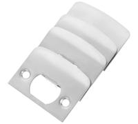 ELEOUTI 4pcs Stainless Steel Deadbolt Reinforcement Plates with Smooth Surface Door Latch Strike for Enhanced Security and Sturdy Lock Replacement in Home Or Office