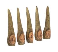 ELEOUTI 5pcs Halloween Witch False Nail Covers Plastic Finger Nail Props for Cosplay Party, Easy and Comfortable to Wear, Delicate Masquerade Accessory