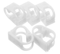 ELEOUTI 5pcs Hose Clips Tube Clamp Adjustable Flow Control Clamp Pom Material White Compact Design for Chemical Experiments and Laboratory Scenarios
