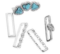 ELEOUTI 5pcs Lightweight Watch Strap Charms Ring Loops for Smartwatch Band Decoration Compatible with Apple Watch Silicone Bands Stylish and Smooth Texture