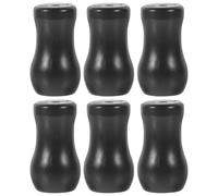 ELEOUTI 6pcs Black PVC Curtain Cord Pulls Blind Cord Tassels Knobs Drops Pull End Accessories for Blinds Smooth the Touch and Sturdy for DIY