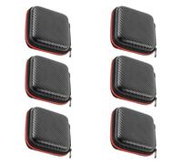 ELEOUTI 6pcs Portable Cable Bag Digital Product Storage Case Eva Material Waterproof Large Capacity Cord Organizer for Travel and Headphone Management