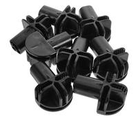 ELEOUTI 8pcs Plastic Modular Shelf Connectors DIY Connecting Tools Clasps Clips Black Multiple Purposes Secure Connection for Modular Closets and Wire Cubes, for Dog Fences to Protect Pets