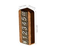 ELEOUTI Adjustable Disassemblable Wooden Price Tags for Jewelry and Vegetables Cube Display Stand Suitable for Retail Shops and Shopping Malls