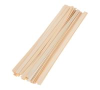 ELEOUTI Bamboo Flat Sticks with Natural Texture and Flexibility 50pcs for Crafts Includes Easy to Follow Instructions for Beginners for Flower Basket Making and Fan Weaving Supplies