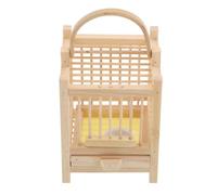 ELEOUTI Bamboo Insect Habitat Cage for Crickets and Mantises with Ventilated Design and Userfriendly Locking Suitable for Insect Breeding and Collecting Small Animal Cage