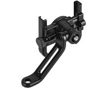 ELEOUTI Black Adjustable Aluminum Alloy Motorcycle Phone Holder Mount | 360 Degree Rotatable, Connection Bracket, Left and Right Rearview Mirror Installation on Both Sides