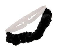 ELEOUTI Black Sand Monk Cosplay Headset with Adjustable Fit and Beard | PP Cotton, Realistic Character Styling, Lightweight for Photo Booth and Carnival Group Cosplay