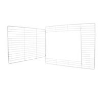 ELEOUTI Cat Cage Door Panel to Keep Pets from Escaping Iron White with Dense Mesh Structure and Inwardfolding Door, Modular Design for Small Pets and Cats, for Home and Travel Use