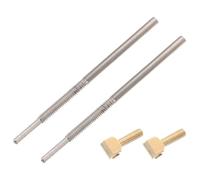 ELEOUTI Cello Bow Screw String Instrument Bow Frog Screw Metal Replacement Part 2pcs Easy to Operate Sturdy for Long Time Use Suitable for Professional Maintenance