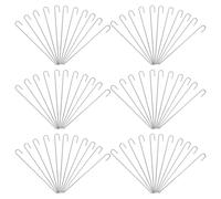 ELEOUTI Chain Link Fence Ties Stainless Steel Heavy Duty 100pcs with Double Hook Design, Easy Installation and Wear Resistant Wire Hook Ties for Outdoor and Animal Compound Fence Posts