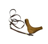 ELEOUTI Comfortable Frosted Velvet Pet Harness with Lightweight Pulling Rope, People Shaped Dog Chest Strap in Coffee, Suitable for Puppies and Dogs for Easy Control during Walking