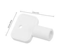 ELEOUTI Commercial Toilet Paper Dispenser Keys Abs Plastic Replacement Key White Unique Stylish Design Easy to Store Easy to Carry for Home and Public Restrooms